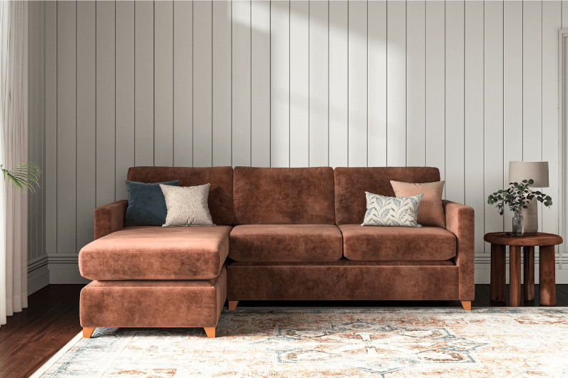 The Foxham 5 Seater Right Chaise Storage Sofa Bed