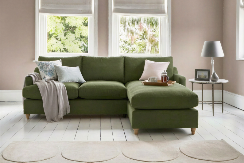 The Atworth 5 Seater Left Chaise Storage Sofa Bed