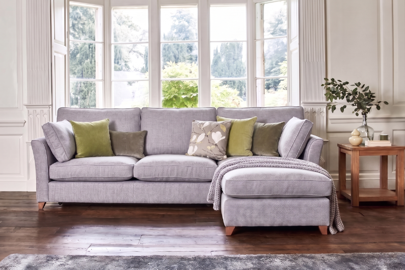 The Elmley 4 Seater Right Chaise Storage Sofa Bed