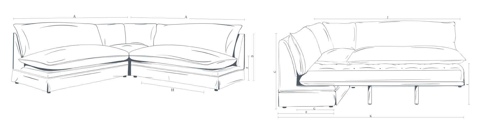 The Deverill 7 Seater Modular Sofa Bed