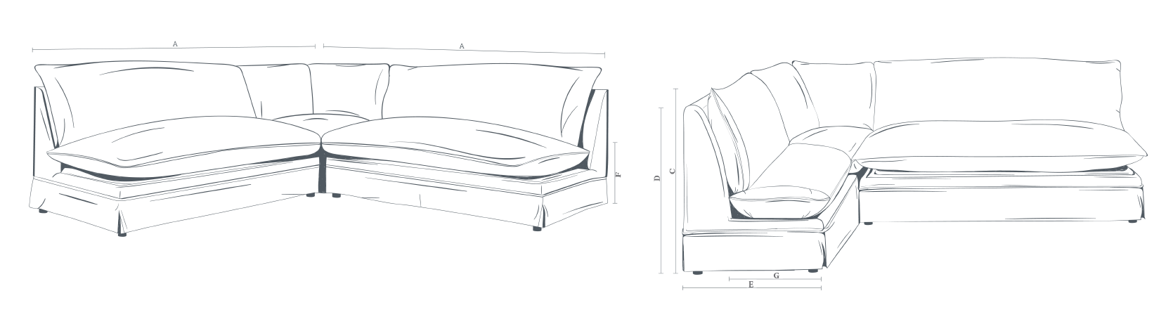 The Deverill 7 Seater Modular Sofa
