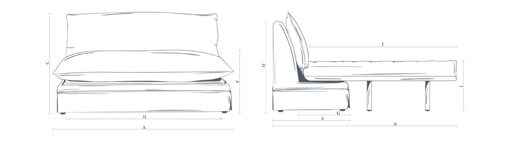 The Deverill 5 Seater Modular Sofa Bed