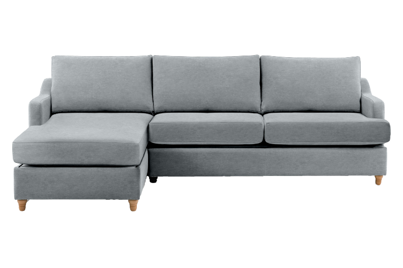 The Atworth 6 Seater Left Chaise Storage Sofa Bed