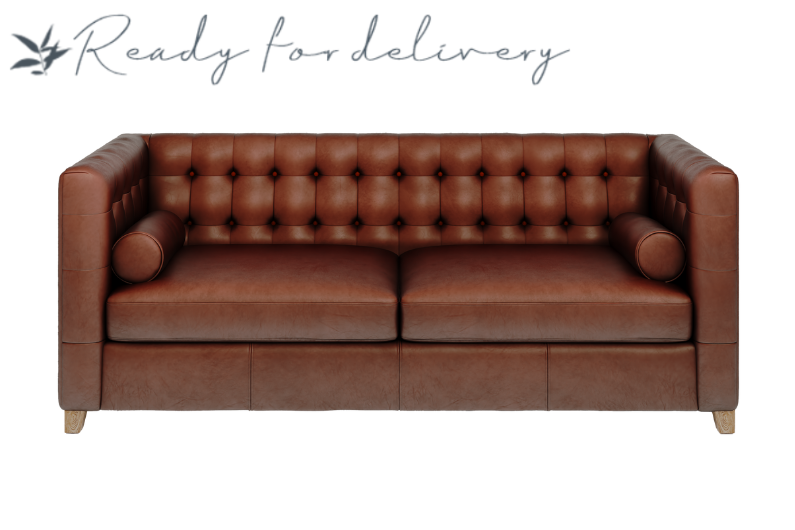 The Petersham Vintage Brown Sofa