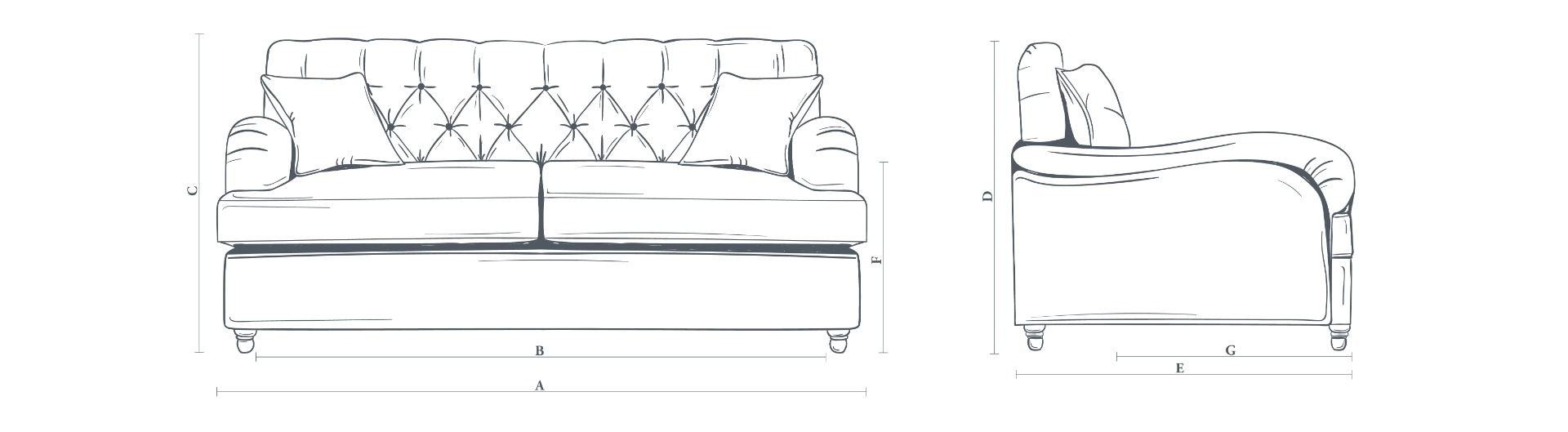 The Foxcote Sofa 3.5 Seater