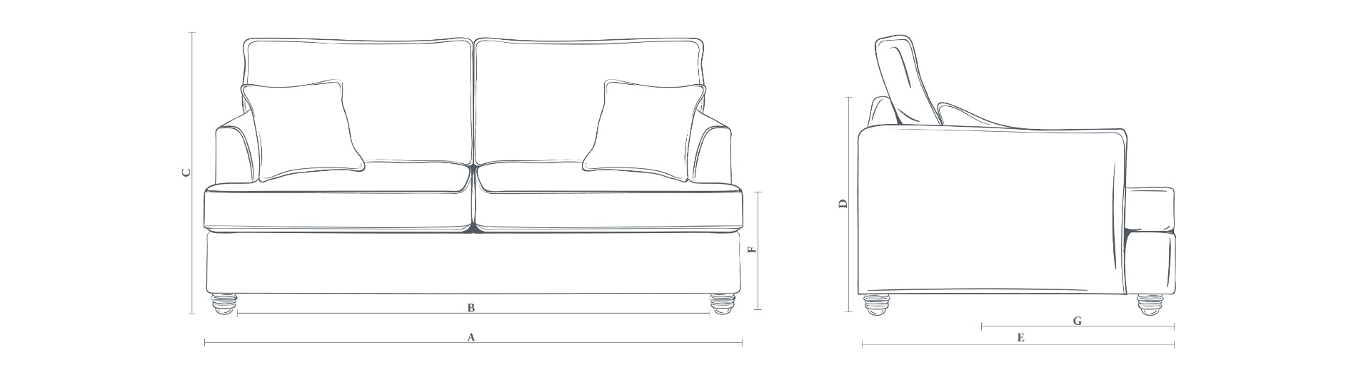 The Hamptworth Sofa 3 Seater