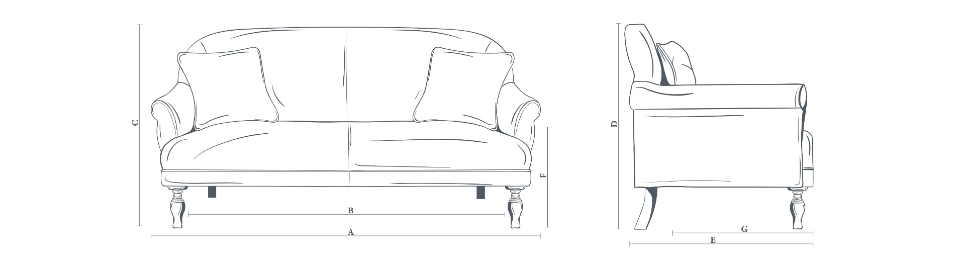 The Lover Sofa 3 Seater