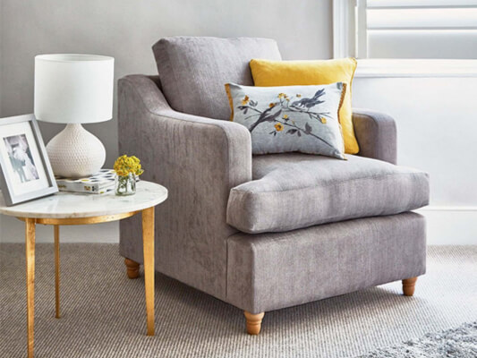 British handmade armchairs in over 150 fabrics